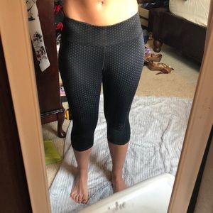 Polka dot work out capris